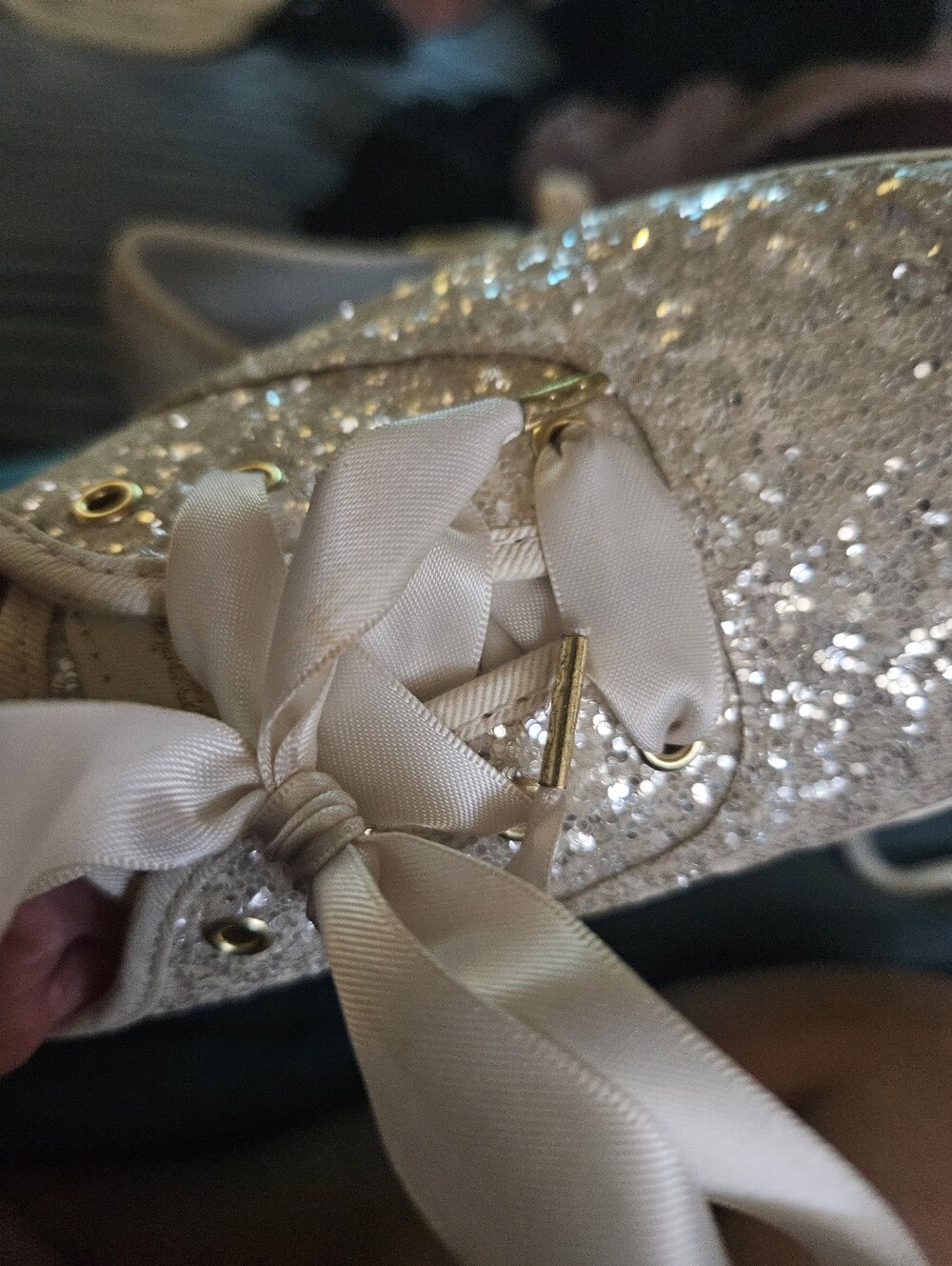 Kate Spade Glitter Cream Keds - Picture 8 of 8